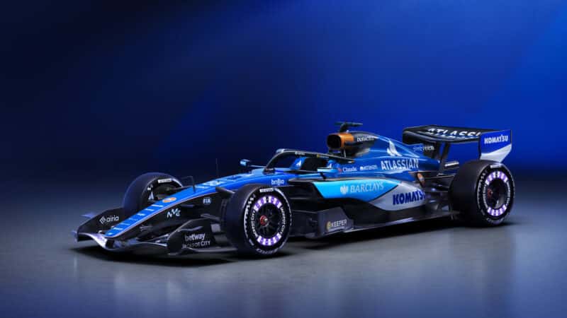 The Williams FW48 Mercedes during the Atlassian Williams F1 Team Launch