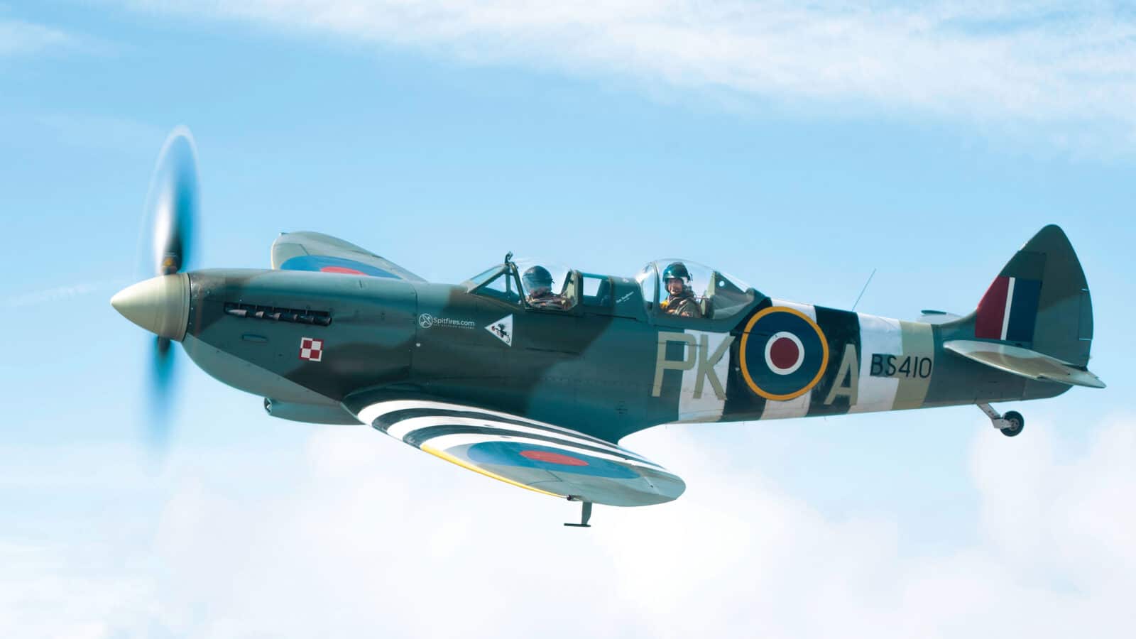 Spitfire TR9 in the air Andrew Frankel